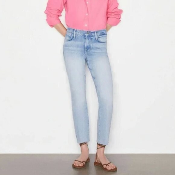 FRAME Denim Le High Straight - Kerwin Wash - Picture 1 of 7